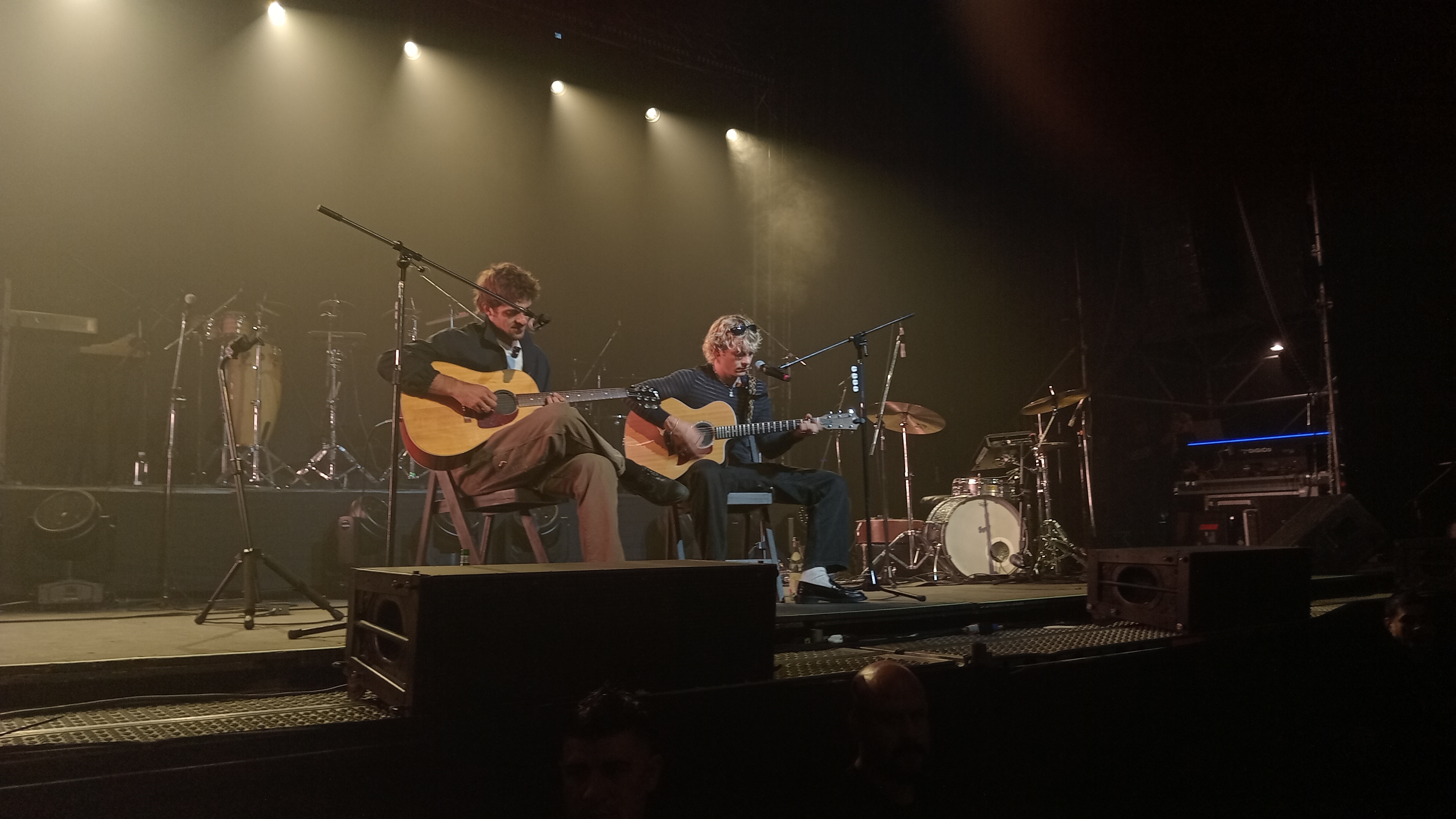 Ross y Rocky en la soundcheck party del 25 de Abril de 2025